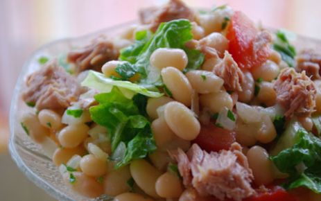 Balıklı Fasulye Salatası